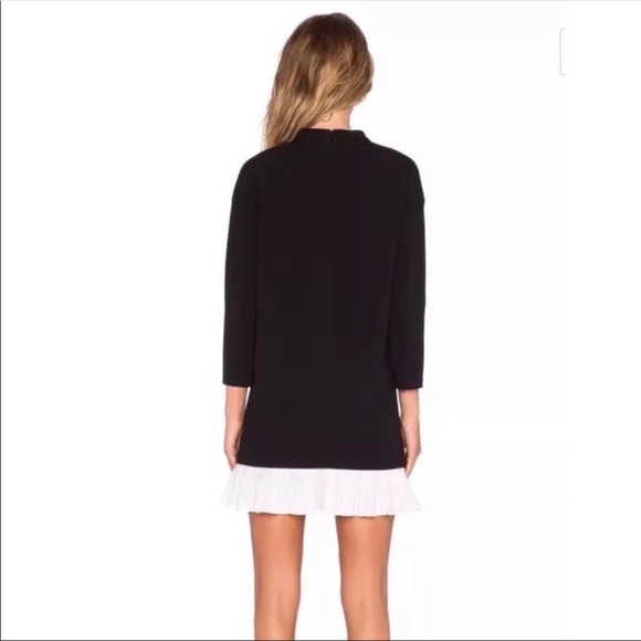 Blaque Label | Black Dress Pleated white hemline - Picture 2 of 8